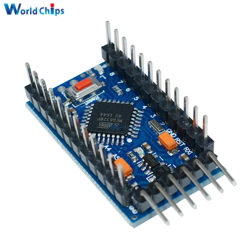 Плата модуль Pro Mini Atmega328 5 шт. 3 В 8 МГц для Arduino Nano 328 контроллер с Pins замена Atmega128|pro mini
