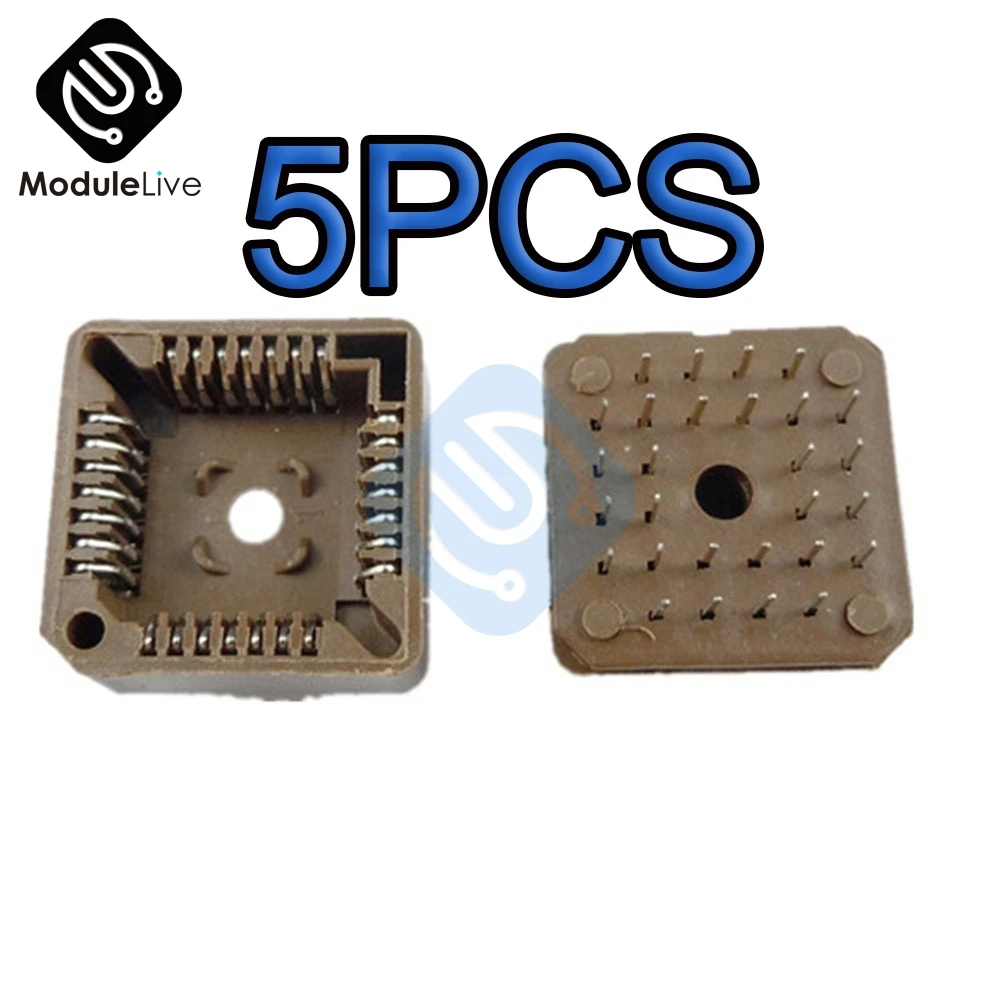 Прямые контакты PLCC28 DIP IC 5 шт.|pin pin|pin dippins ic socket |