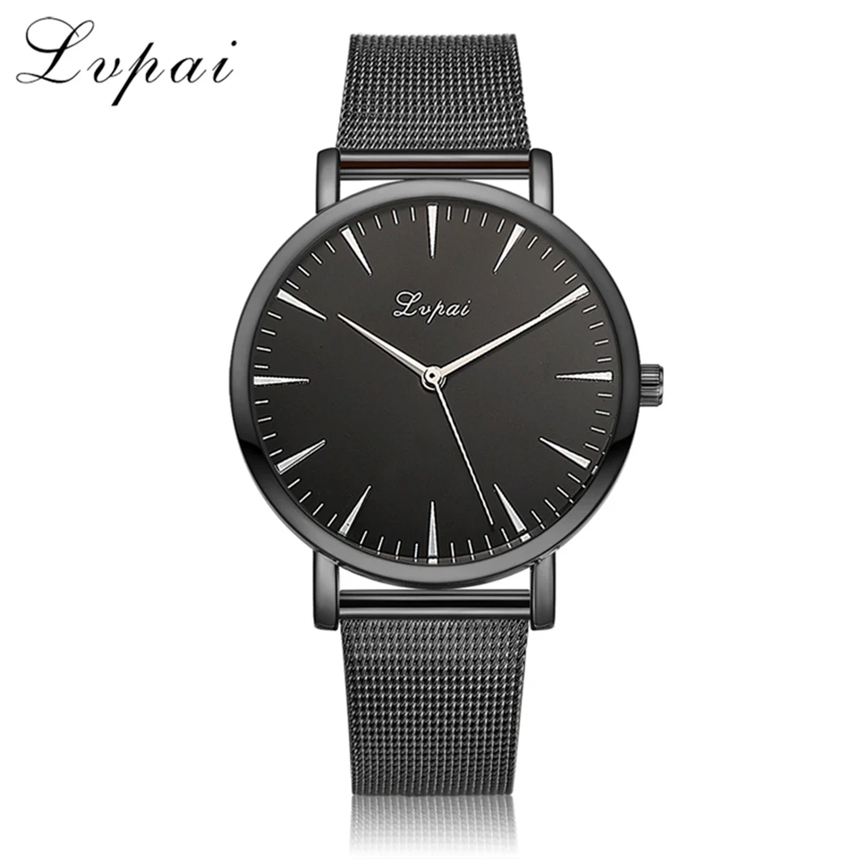 075Black Lvpai Dropshiping модные часы из розового золота с сетчатым ремешком креативные мраморные наручные часы повседневные женские часы брендовые кварцевые часы Relogio - Цвет: 075Black