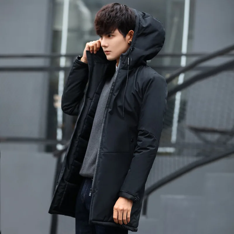 

MRMT 2022 Brand Winter Men's Jackets Thick Cotton Long Overcoat for Male Hat Cotton Jacket Outer Wear Clothing Garment