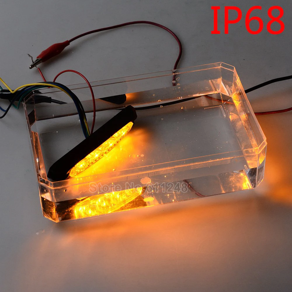 Высокая яркость 6LED водонепроницаемый 18 Вт автомобильный светильник Strobel Предупреждение полицейский светильник Грузовик Лодка вилочный боковой сигнальный светильник s 9 V-30 V