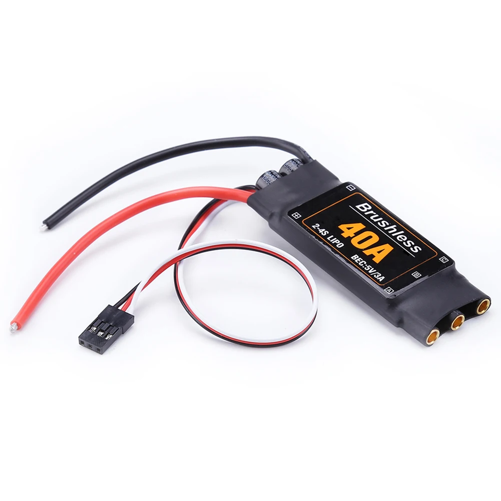 40A бесщеточный ESC Квадрокоптер Вертолет FPV Дрон контроллер скорости компоненты