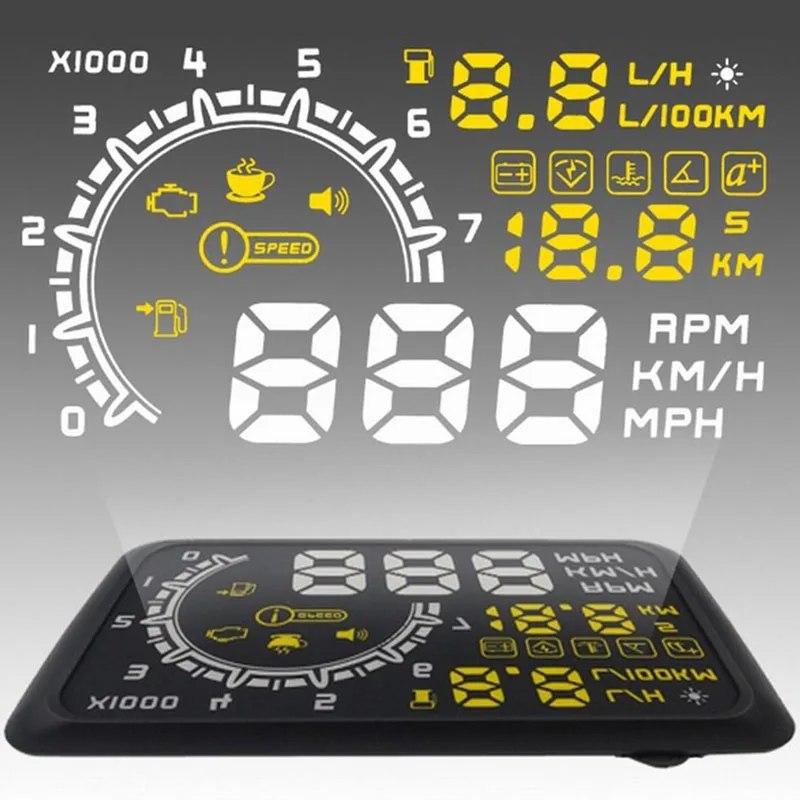 5.5 &quotash 4c автомобилей HUD Head Up Дисплей OBD II проектор Digital Light ускорения