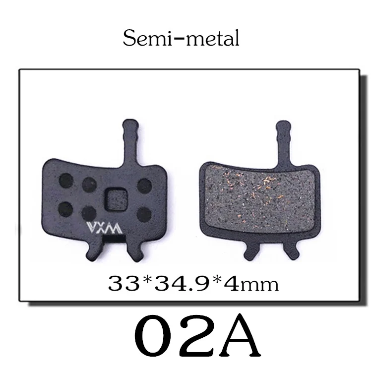 02A 4 pair VXM 4 пары MTB велосипедный велосипед велосипедные дисковые Тормозные колодки полуметаллические тормозные колодки для SHIMANO SRAM AVID HAYES TEKTRO Magura формула - Цвет: 02A 4 pair