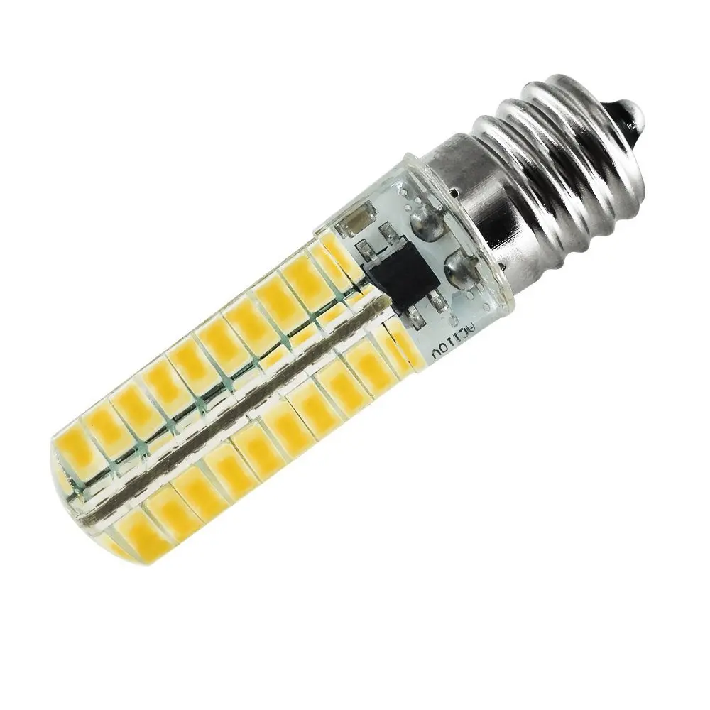 E17 LED Bulb Dimmable 5W Warm White 3000K 45W Halogen Bulbs Equivalent 80 X 5730 SMD Led for Microwave Oven | Лампы и освещение