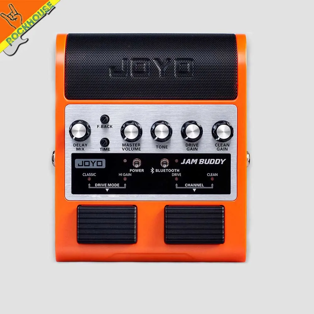 JOYO-JAM-BUDDY-OR JOYO JAM BUDDY гитарный усилитель чистый и овердрайв двухканальный 2*4 Вт колонки перезаряжаемый Bluetooth 4,0 с эффектами задержки - Цвет: JOYO-JAM-BUDDY-OR