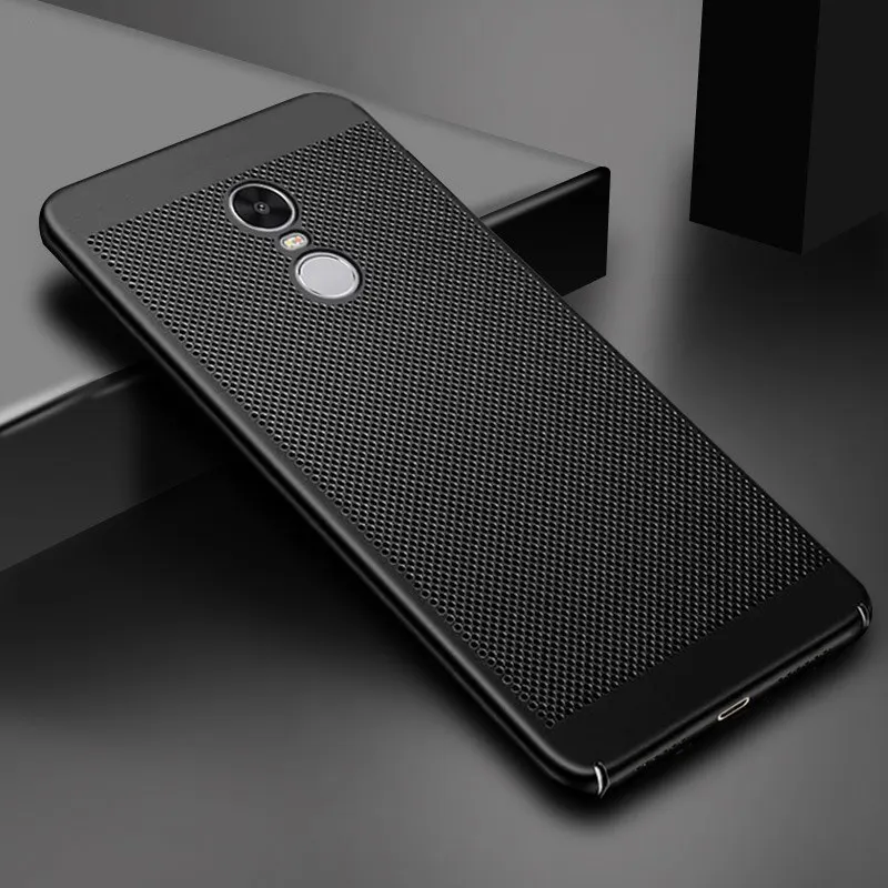 Черный Чехол для телефона Redmi Note 7 примечание 6 6pro Note 5 4 Note3 тепловыделение чехол для телефона для Redmi 6 6A 6Pro чехлы для айфонов 5 5plus 5A 4X S2 Y2 в твердом переплете - Цвет: Черный