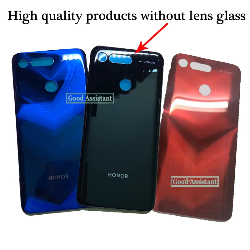 Оригинальный 6 4 дюймовый новый для Huawei Honor V20 / View 20 Стеклянная Крышка батарейного