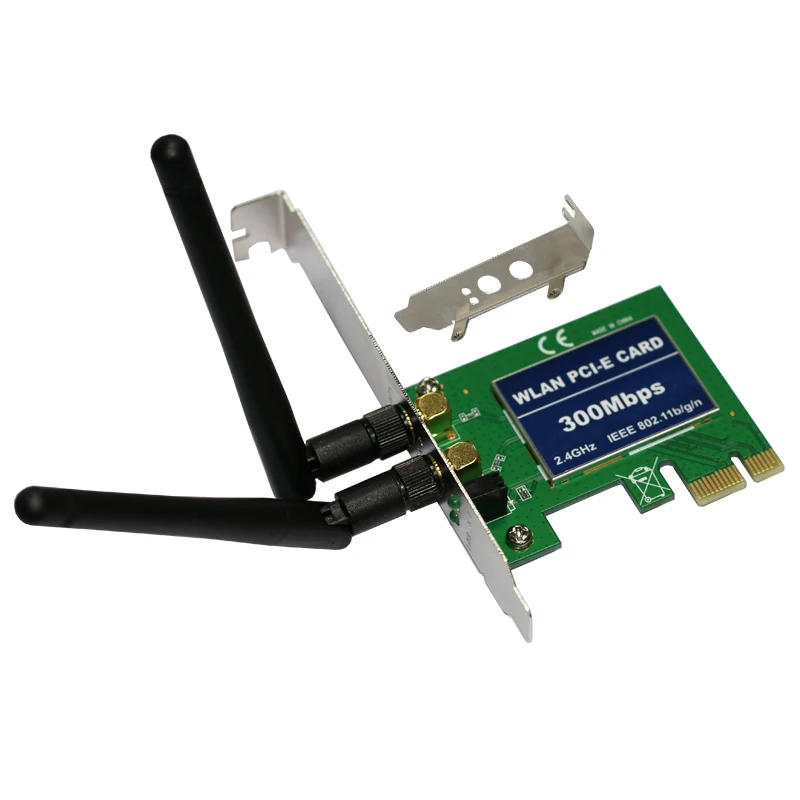 Новая PCI Express PCI-E 11n 802.11b/G/N 300 Мбит/с 300M Wi-Fi беспроводная карта сетевой адаптер