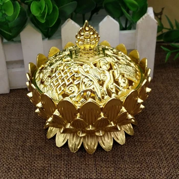 golden Эзотерический буддизм архаизмы цинковый сплав курильница Буддизм Курильница для благовоний украшение для дома дезодорирующая 9,3x10,5 см - Цвет: golden
