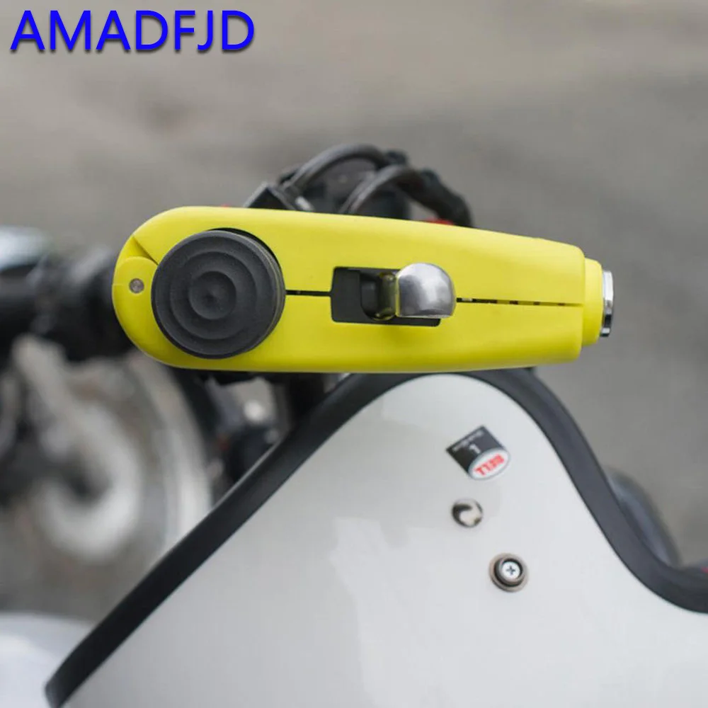Мото rcycle Grip Противоугонный замок безопасности мото rbike скутер замок на руль мото тормоз дроссельная заслонка с двумя ключами