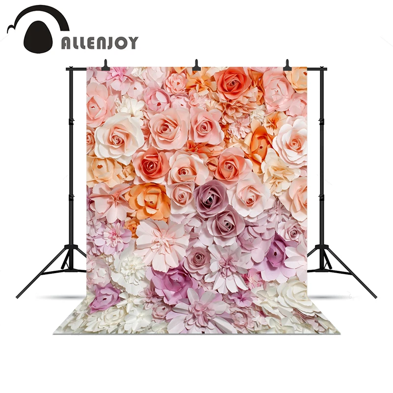 Allenjoy photographic camera flower gorgeous wedding baby shower Beautiful bride backgrounds for photo studio a shoot | Электроника