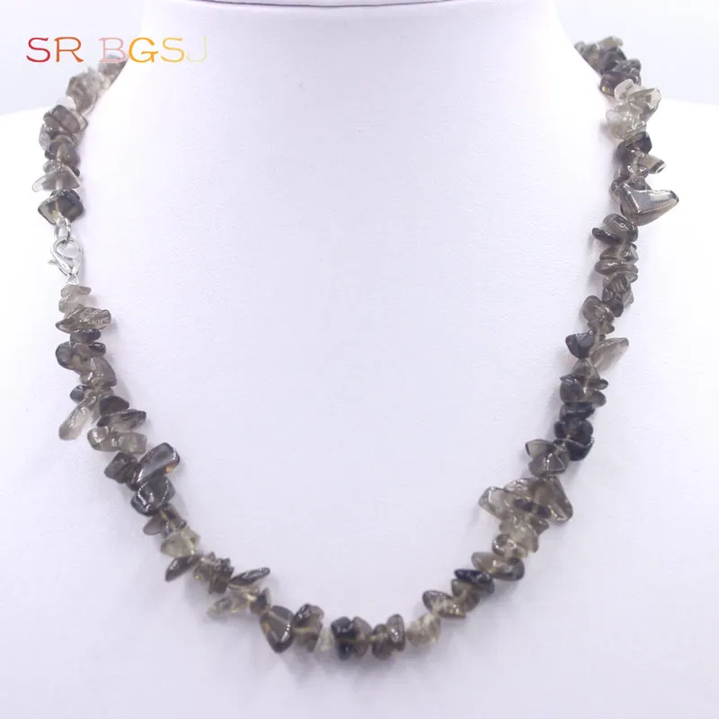 Free Shipping 18inch 7-8mm Natural Gems Stone Chips Beads Women Bohemian Necklace | Украшения и аксессуары