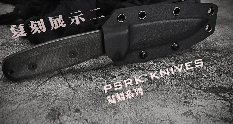 PSRK RB3 фиксированный нож D2/52100 стальная ручка для выживания на открытом воздухе