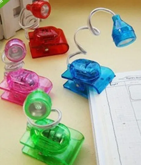 

1PCS Ultra Bright Flexible LED Night Lamp Book light For Reading Lamp 4 Colors for Button Battery Power Supply Protable Light