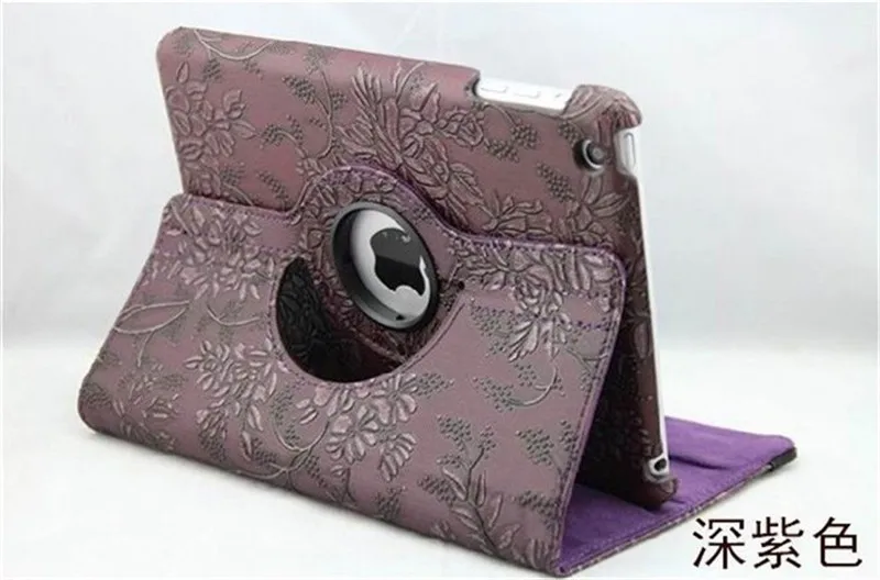 3D художник чехол для Ipad 5 6 360 Вращающийся винограда Pattern Флип Смарт из искусственной кожи для Ipad Air 1 Air 2 Ipad 9,7 9,7"