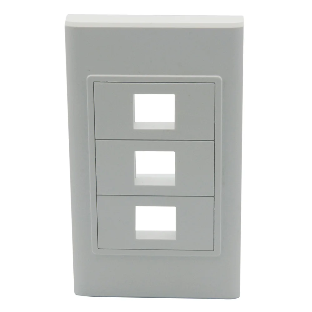 

keystone wall plate with 3 ports