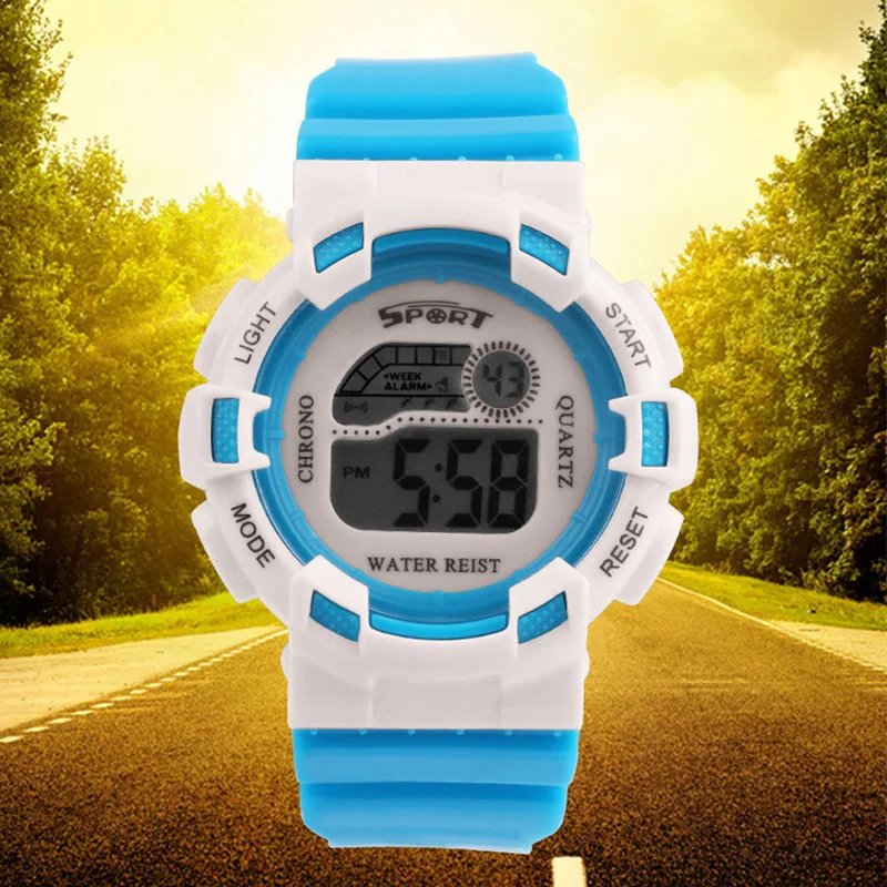 Multifunctional electronic watch leisure outdoor children's waterproof chronograph LED luminous bracelet | Электроника