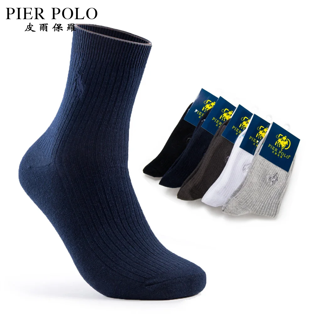 

5 пар/лот, PIERPOLO, мужские носки, Calcetines Hombre, зимние теплые носки, хлопок, высокое качество, крутые мужские носки, брендовые Meias Homens