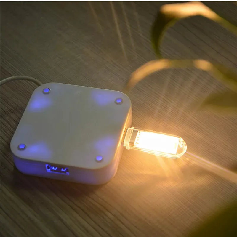 Новый светодиодный ночник с мини USB 3 светодиода 8 светодиодов лампа холодного и
