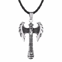 nostalgia viking axe pendant steampunk simple tribal necklace gifts for men ethnic jewelry