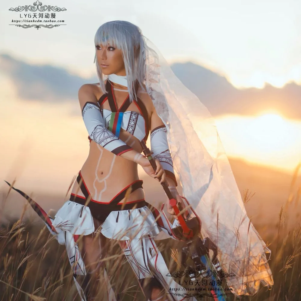 Косплея Artilla Fate Extella сабля для косплея Косплей Костюм короткий топ юбка игра