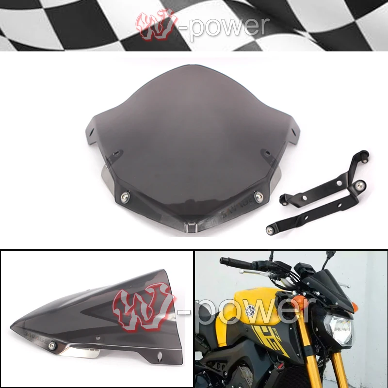 Ветровое стекло для мотоцикла ветровое YAMAHA MT 09 2014 205 2016|motorcycle windshield|windshield