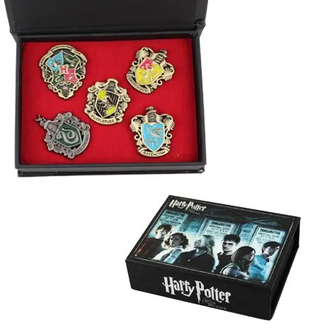 5PC HARRY POTTER HOGWARTS Badge Brooch Set Cosplay NIB | Тематическая одежда и униформа
