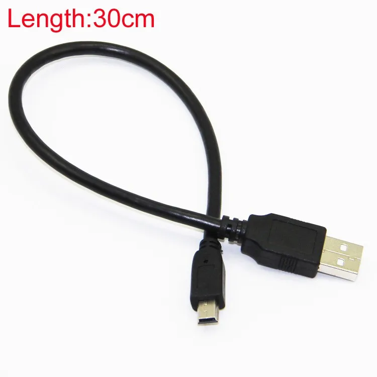 Bochara USB 2,0 type A Male to Mini 5P Male Mini 5P USB кабель M/M foil+ Плетеный+ ПВХ Экранирование 30 см 50 см 1 м 1,5 м 1,8 м 3 м 5 м