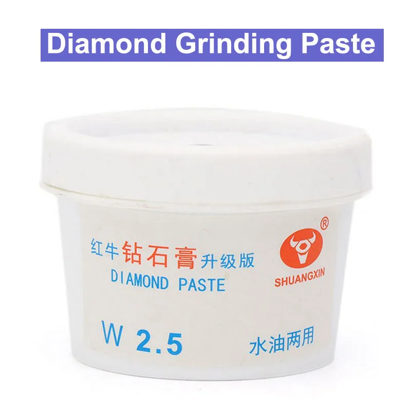 60g/pcs Diamond Grinding Paste Metal Mould Stainless Steel Mirror Surface Jade Grinding Polishing Paste Water Oil Dual-used
