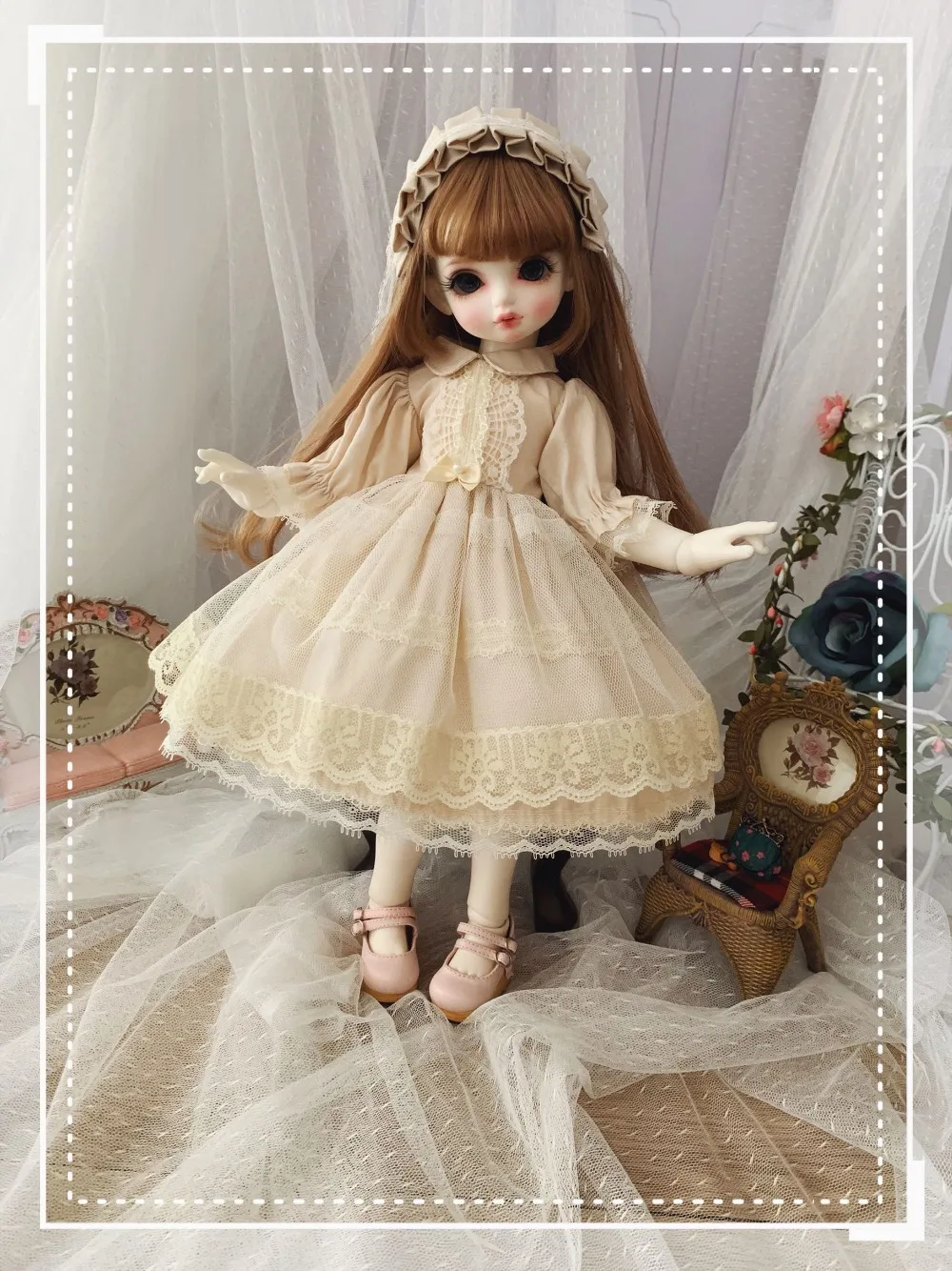 1/6 BJD платье Обнаженная принцесса платье костюм+ повязка для волос для BJD 1/6 1/4 кукла 1/6 Blyth кукла аксессуары для кукольной одежды