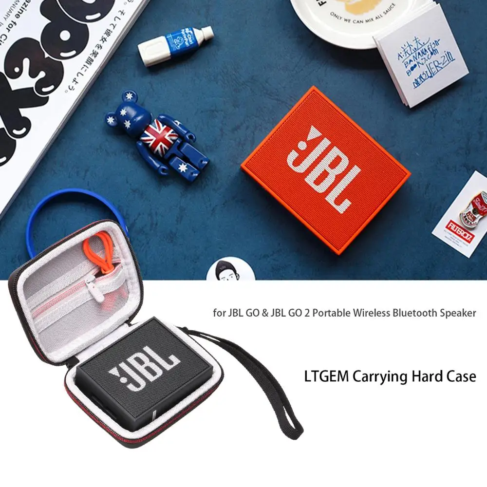 LTGEM Сумка для планшета EVA для JBL GO& JBL GO 2 портативная беспроводная bluetooth-колонка-Дорожная Защитная сумка для переноски