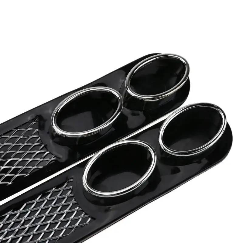 2pcs Universal Car Vent Fender Decoration Stickers Bonnet Cover Dummy Exhaust Pipe Stickers Car Styling Accessory High Quality