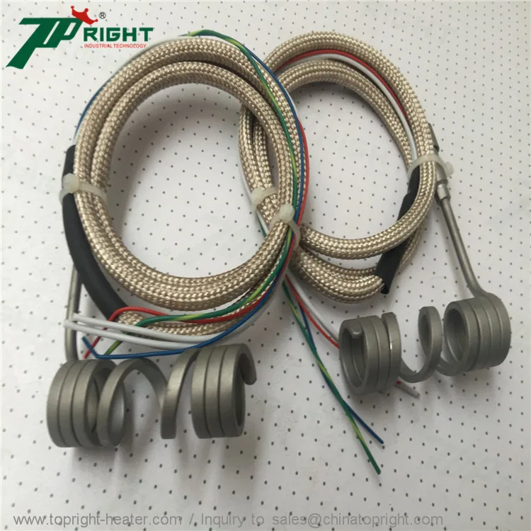 Нагревательный элемент катушки горячего бегуна id16x85 мм 240v420w|element| |