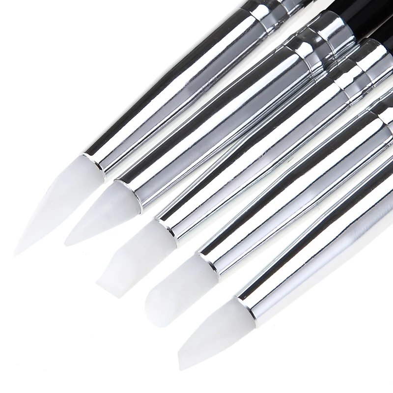 Monja 5 шт./компл. дизайн ногтей силиконовый для резки по глине крючки в виде