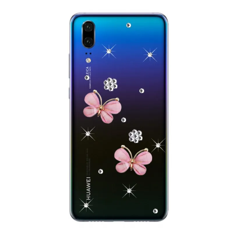 Роскошный Блестящий Кристалл Алмаз Стразы чехол для телефона huawei P20 P10 LITE P Smart 2019