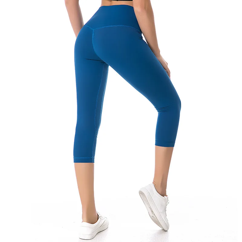 NWT Eshtanga женские спортивные Капри для занятий йогой с высокой эластичной талией, однотонные обтягивающие Стрейчевые Капри, леггинсы, размер XXS-XL