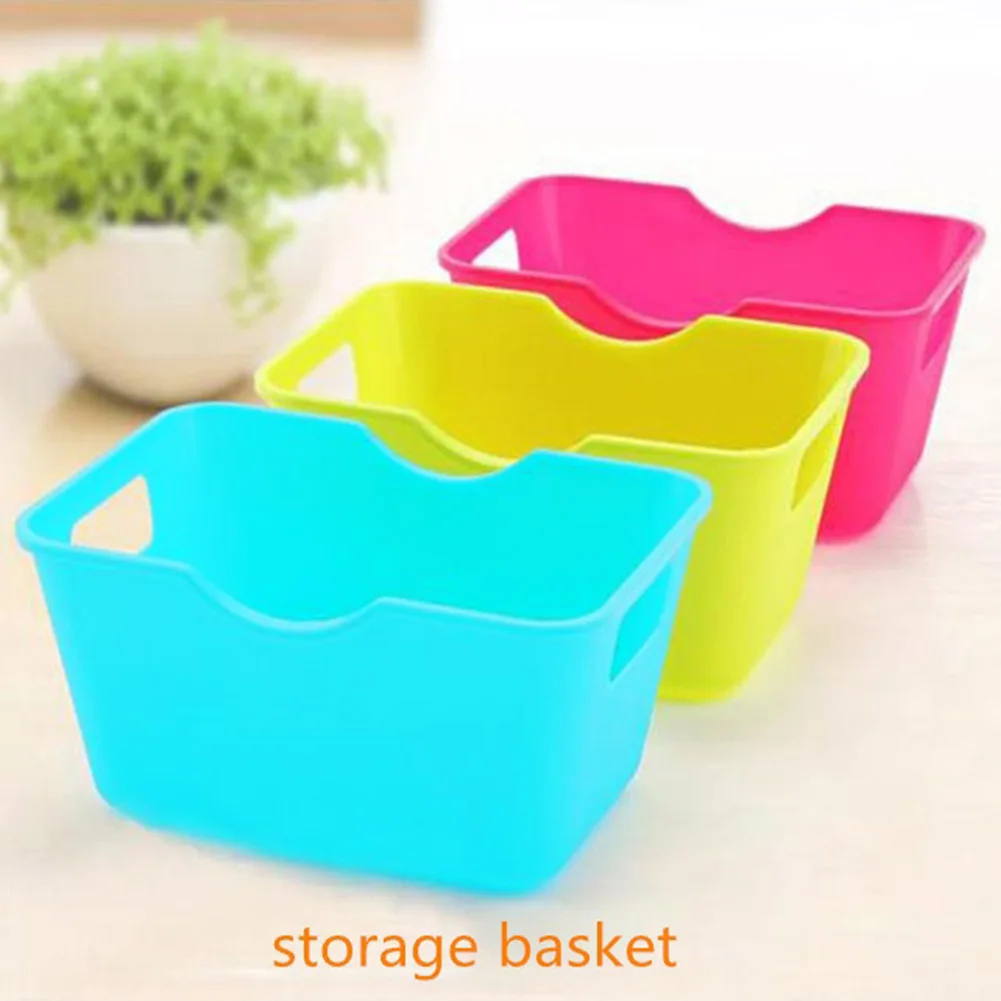 Пластиковая настольная корзина для хранения коробка косметики канцелярские