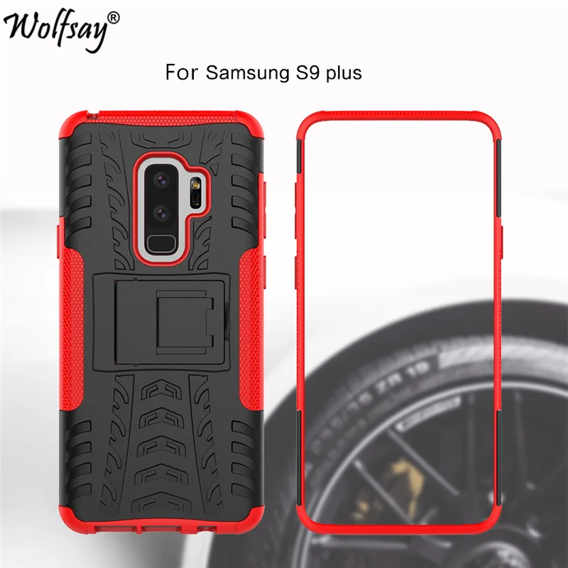 

Case Cover For Samsung Galaxy S9 Plus Case 6.2" Fashion Thick Silicone Hybrid Armor Phone Case For Samsung S9 Plus G965F Coque