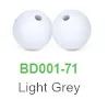 Light Grey Chenkai 100 шт 9 мм BPA бесплатно DIY силиконовый Прорезыватель для зубов с бусинами, Детские пустышки, пустышки для прорезывания зубов, ювелирные изделия для изготовления бусин, сенсорные игрушки, аксессуары - Цвет: Light Grey