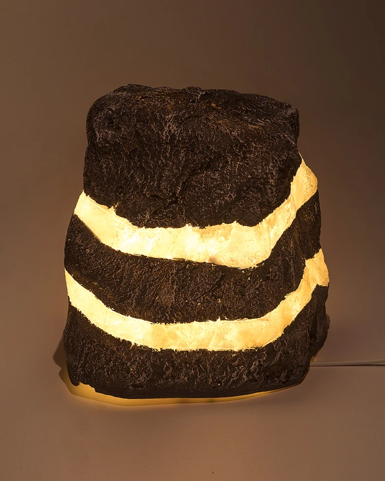 WECUS) Outdoor imitation stone lawn lamp, park imitation natural resin lamp, villa/garden light