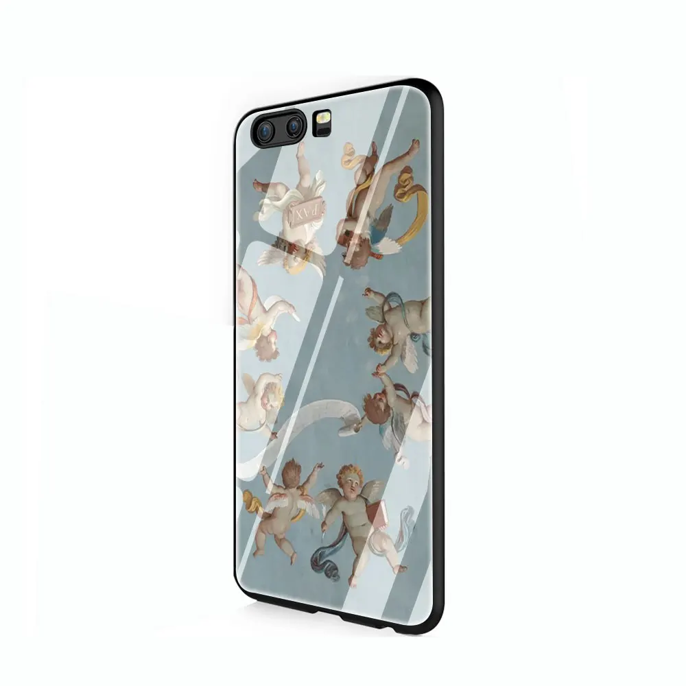 Новинка Ренессанс ангелы Fundas закаленное стекло чехол для телефона huawei mate P 10 20 30 Lite Pro Y9 Honor 8X 7A - Цвет: G12