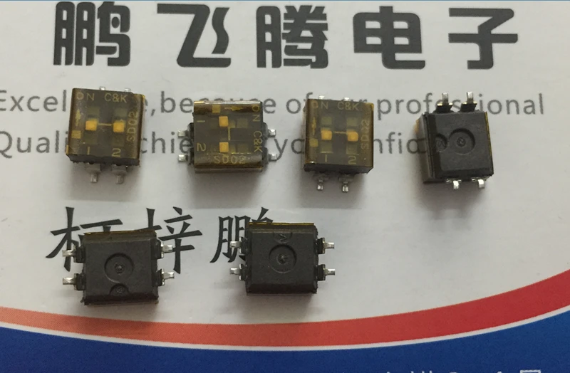 Оригинальный новый 100% SD02H0SKR переключатель 2-бит SMD 2 54 мм расстояние