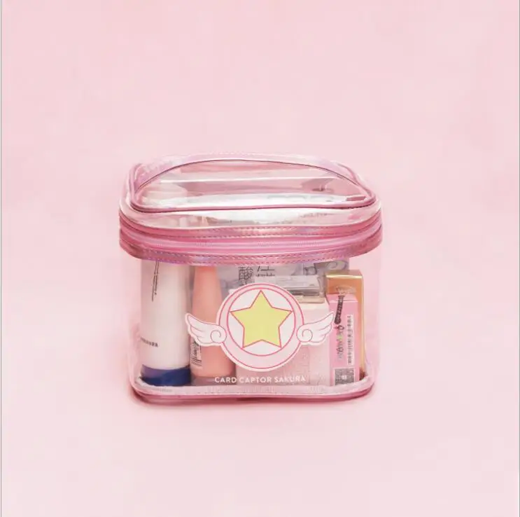 Аниме карта Captor Sakura Косплей Реквизит ПВХ ручная сумка Розовая звезда красота