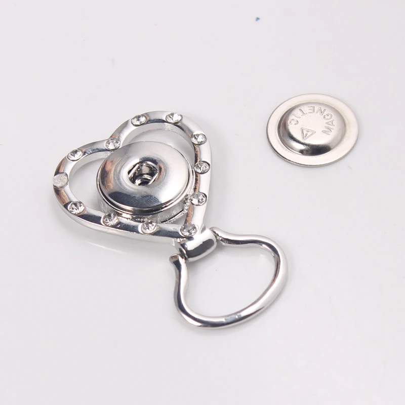 Посеребренная Магнитная оправа для очков с подставкой кулон кнопкой ожерелье