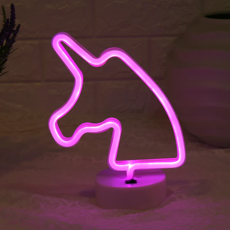 Dcrlamp 3D Единорог огни и освещение USB новинка ночник вечерние светодиодный