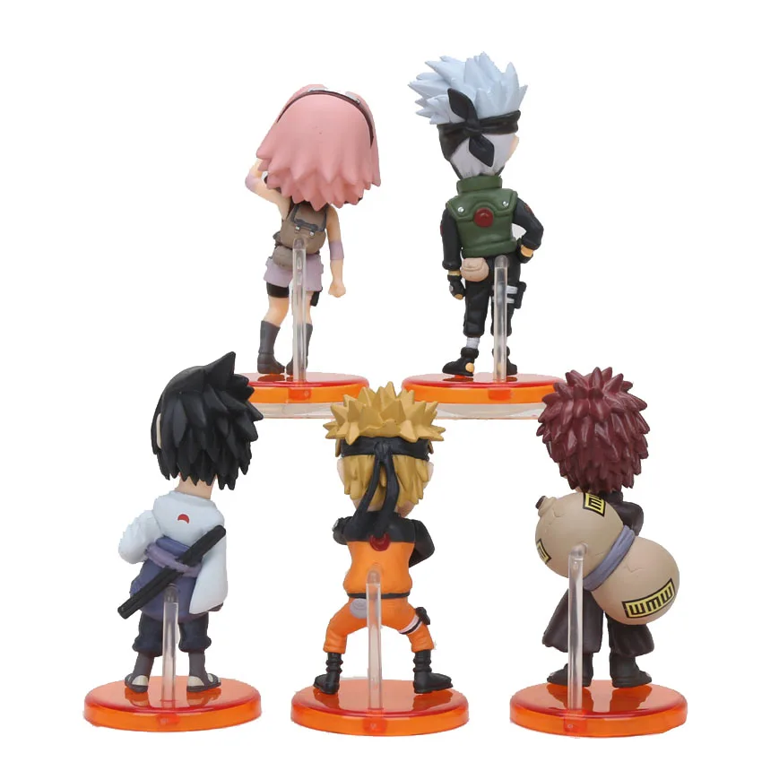 Аниме ПВХ экшн фигурка Коллекционная модель игрушка 5 шт./компл.|model toy|naruto shippudennaruto