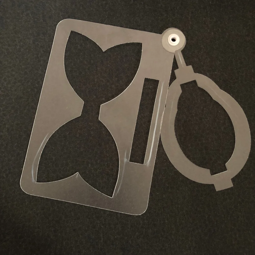 Высечки для волос из ПВХ шаблоны bow0008 ручной резки размер: 6 &quot/5&quot/4 5 &quot/4&quot/3