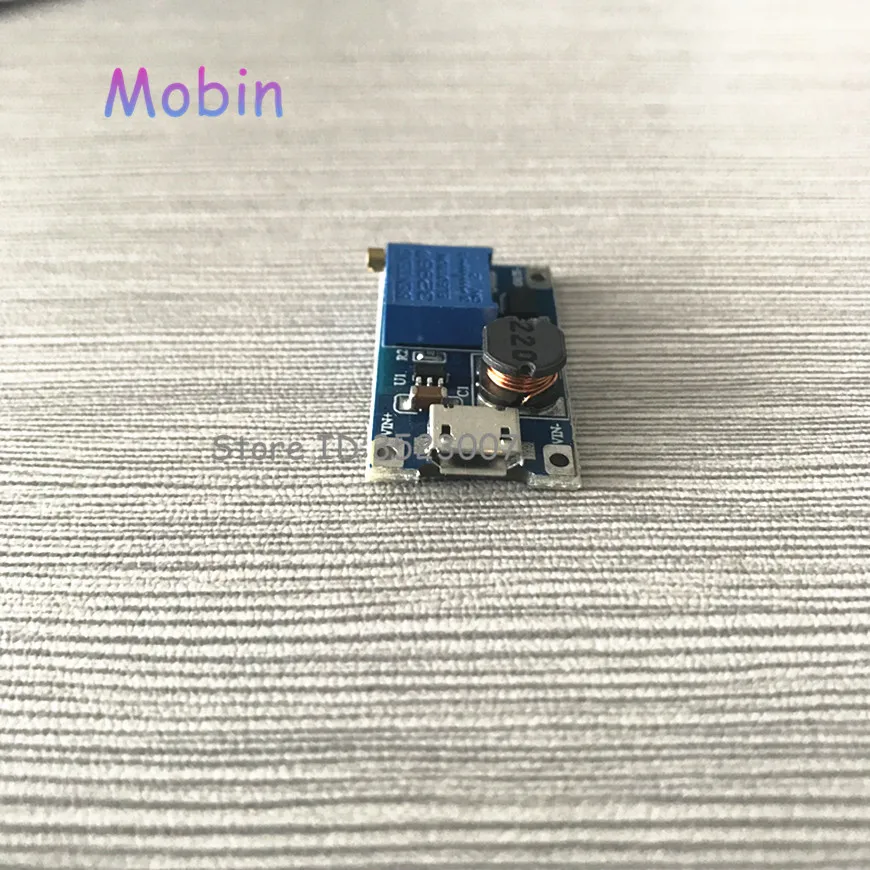 100 шт./лот DC-DC 2 В/24 В до 5/9/12/28 в Повышающий Модуль питания Micro USB вход 2A напряжение
