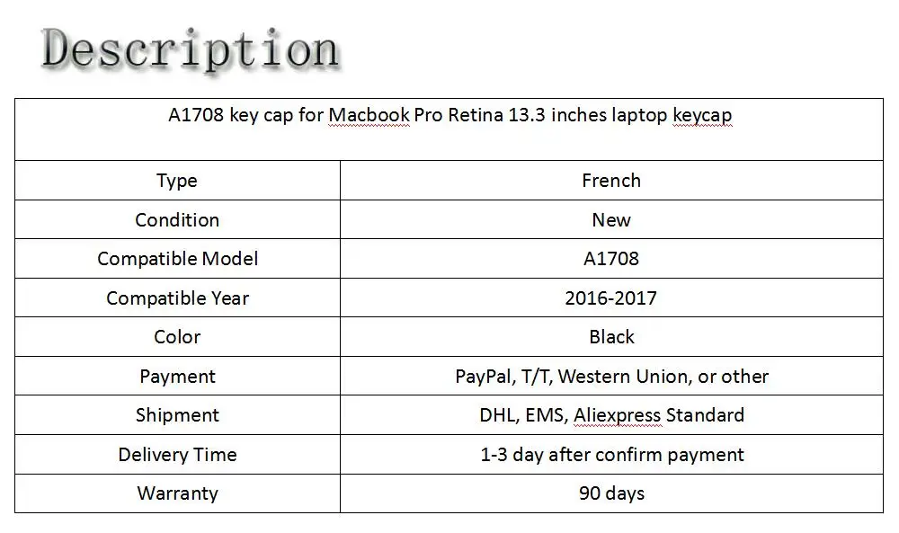 A1708 клавишные клавиши для Macbook Pro retina 13,3, клавишная крышка для ноутбука, новинка